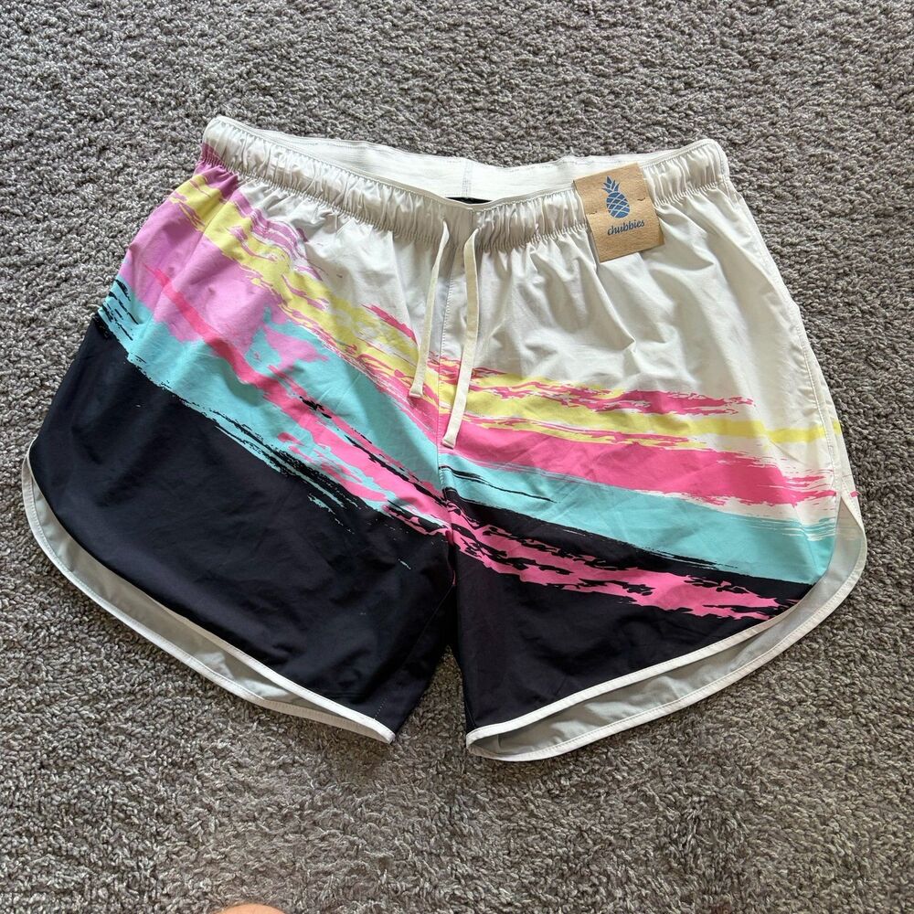 NEW Chubbies The Running Shorts Refreshers Lined Athletic Mens 2XL 7”
